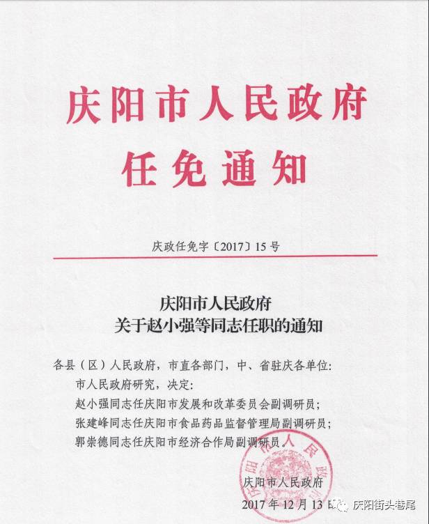 保德政府最新人事任免通知发布